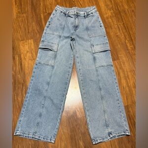 Michael Kors Light Blue Wide Leg Jeans size 10